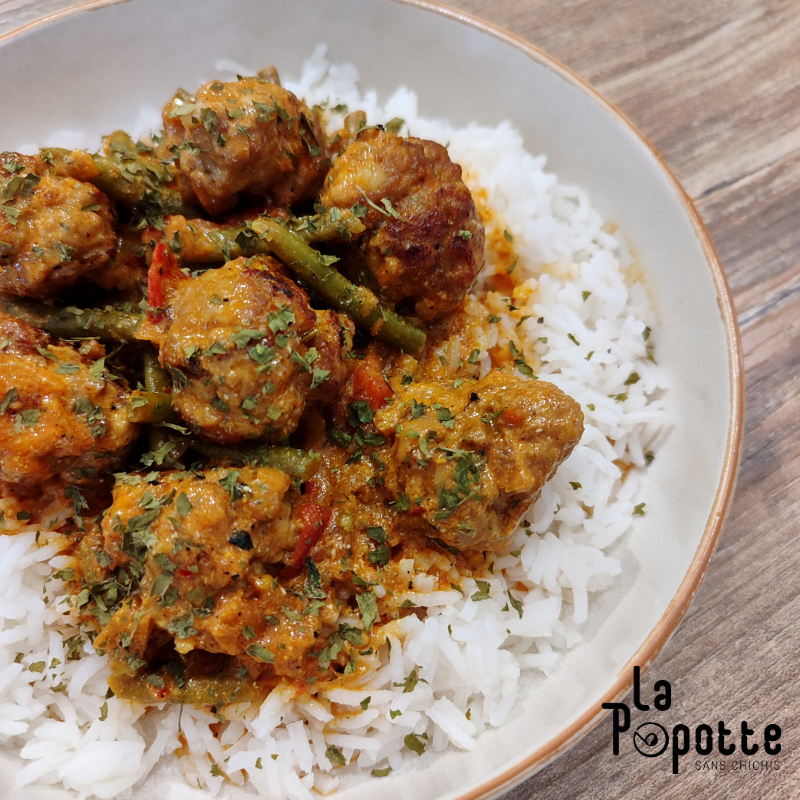 Boulettes de porc au curry