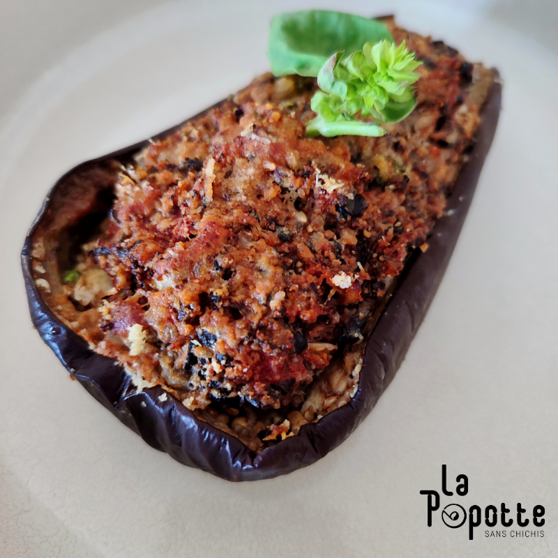 Aubergine farcie à la Sarde