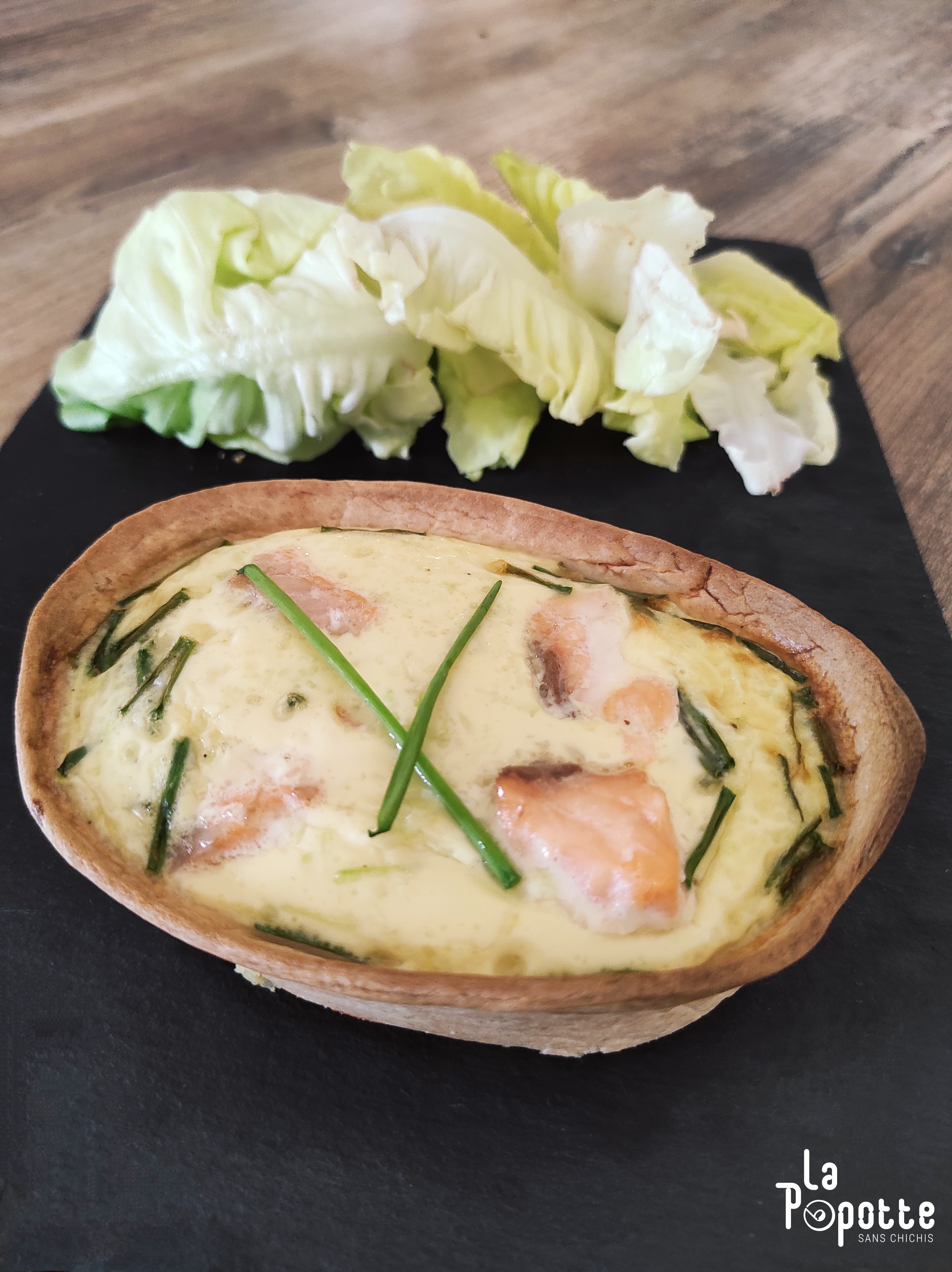 Barquitas saumon courgette