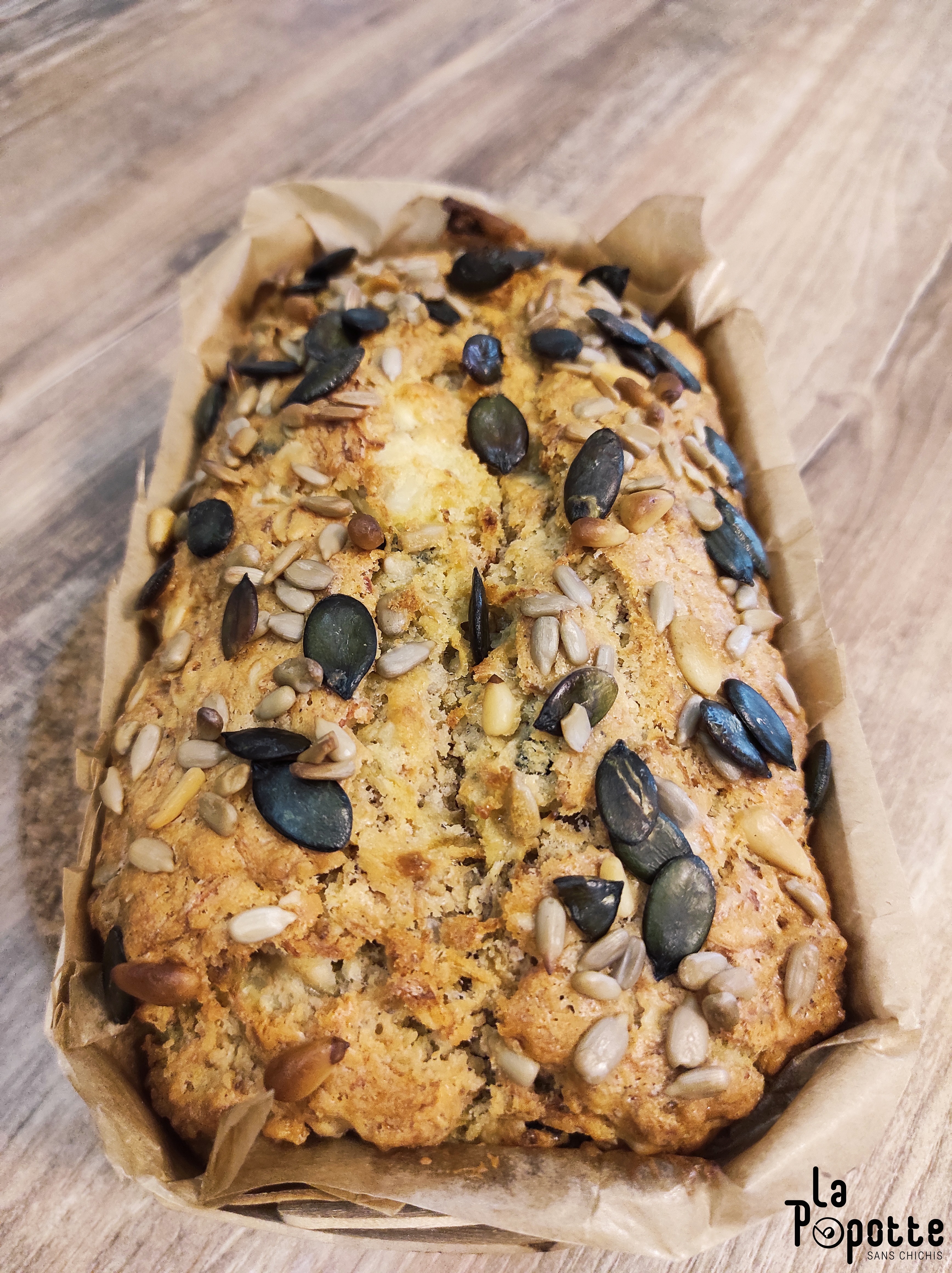 Cake chèvre betterave aux graines