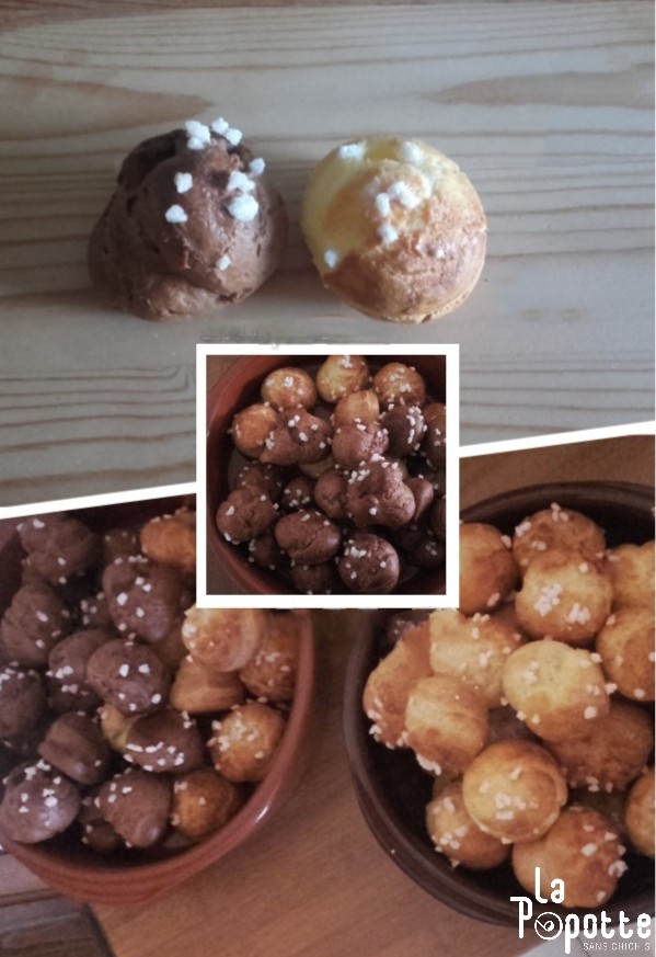 Chouquettes au chocolat