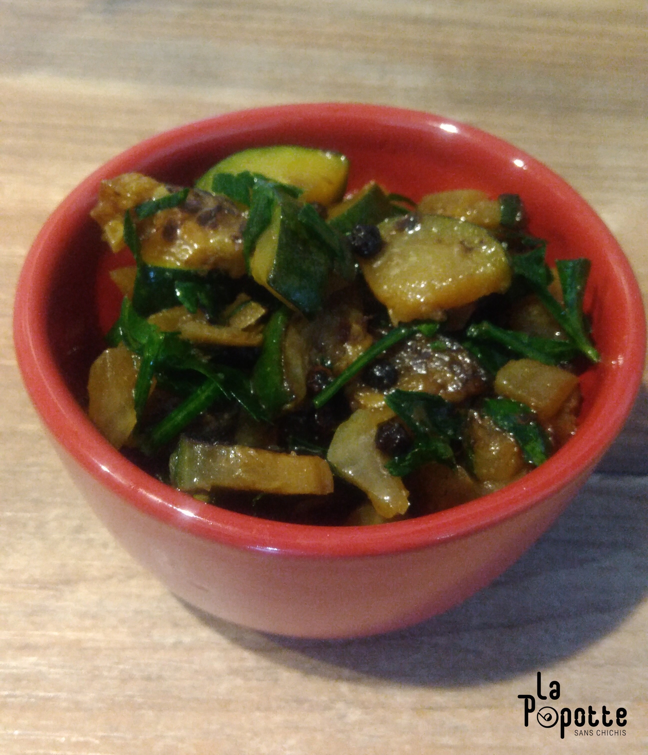 Courgettes marinées