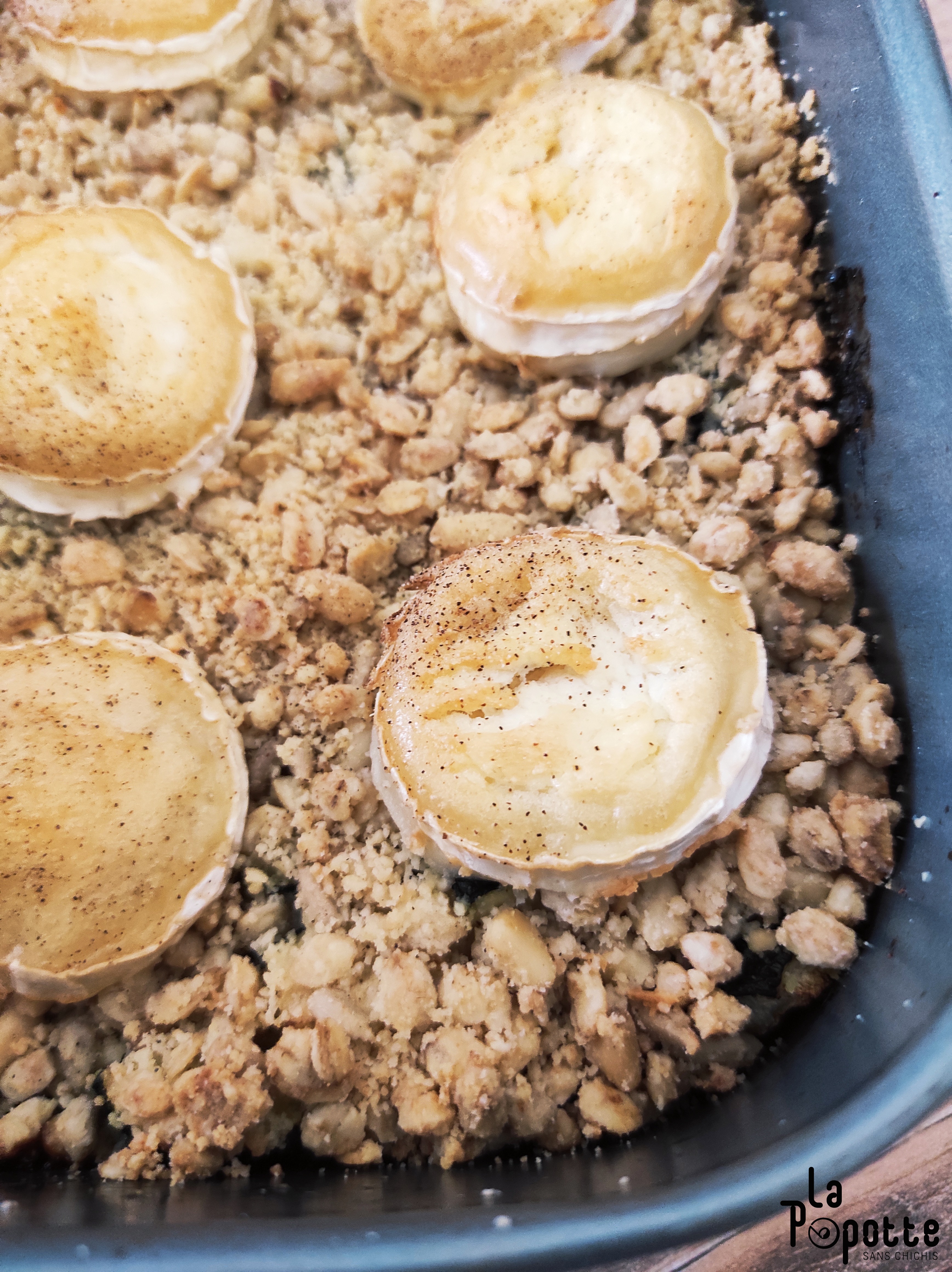 Crumble courgette chèvre