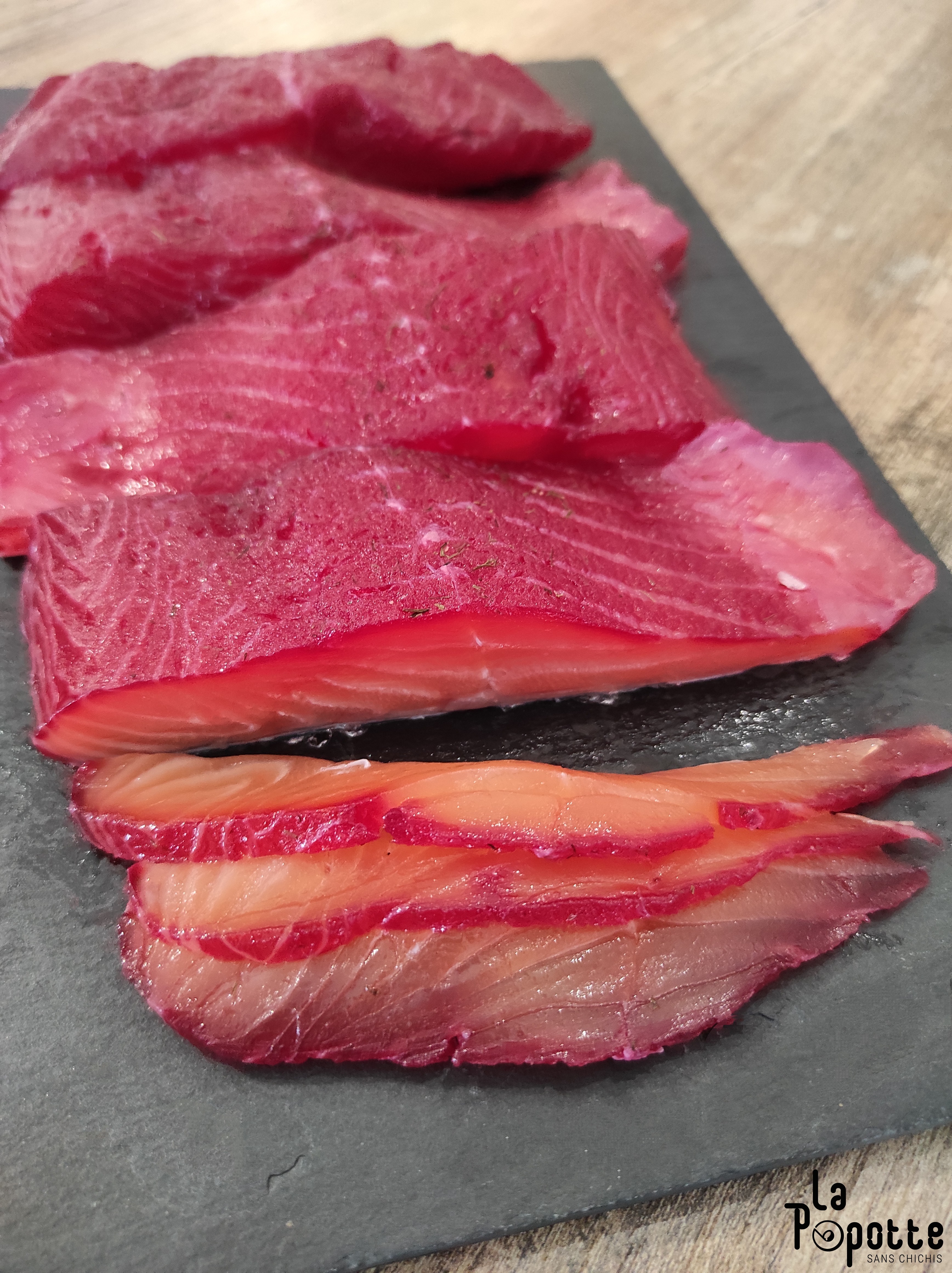 Gravlax de saumon à la Russe