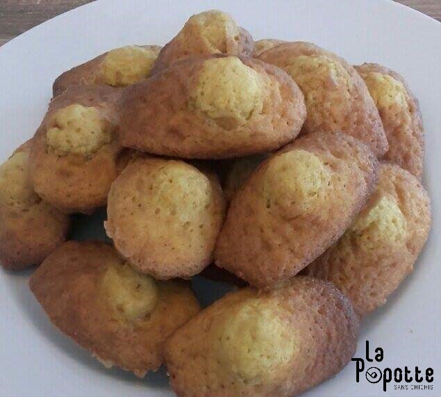 Madeleine au éclats de caramel