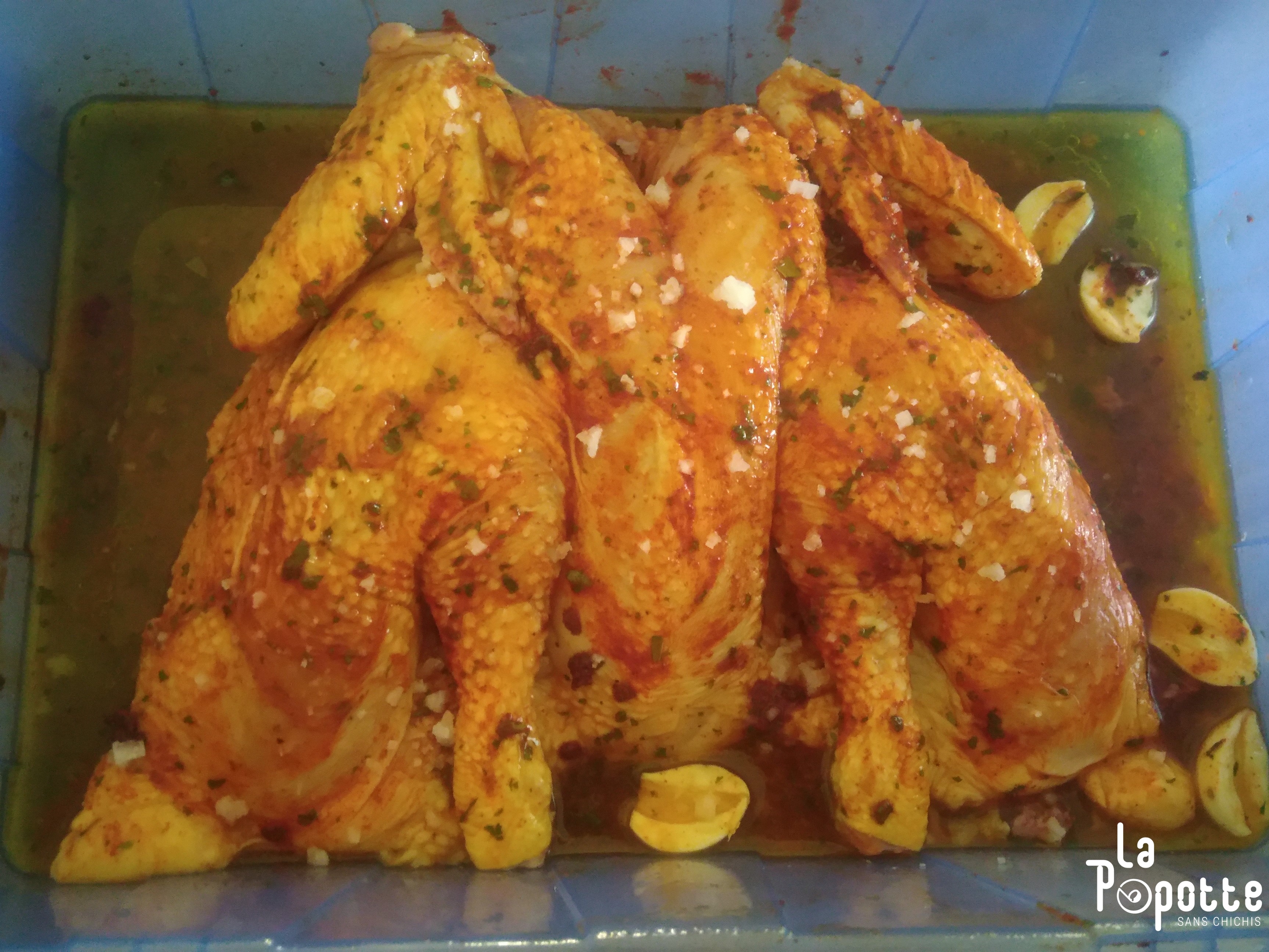 Marinade poulet crapaudine