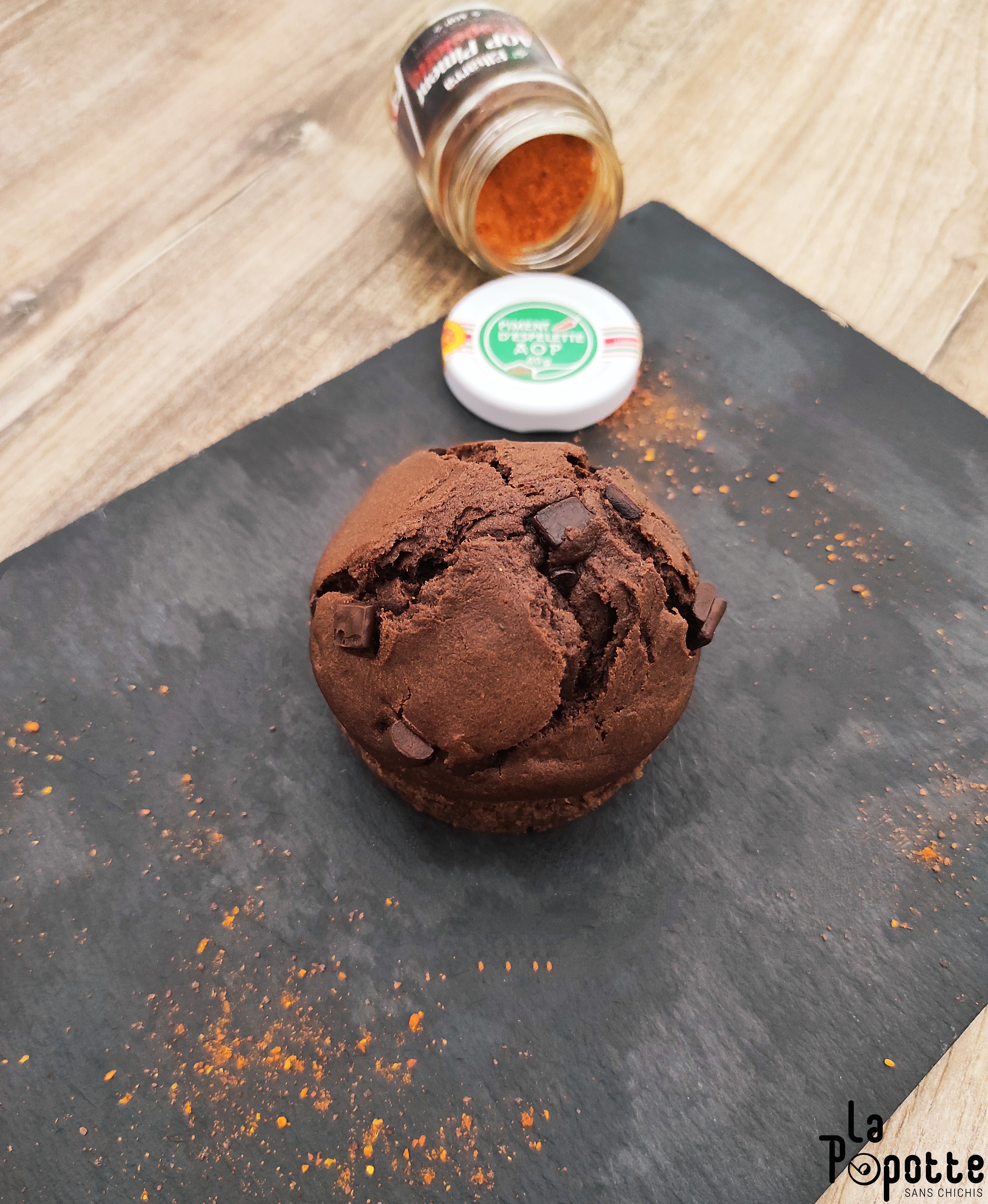 Muffins chocolat piment d'Espelette