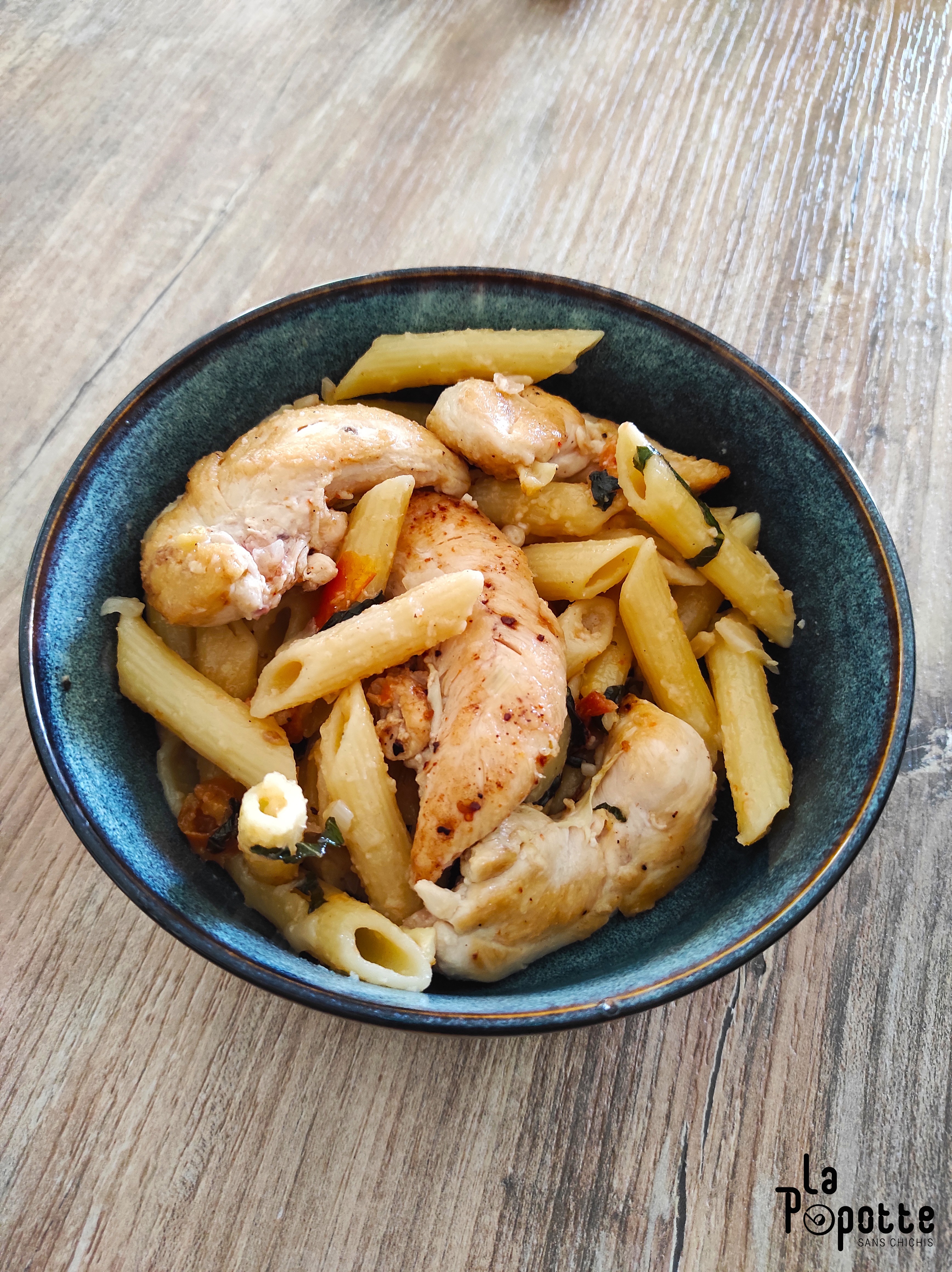 Pastasotto et aiguillettes de poulet au citron