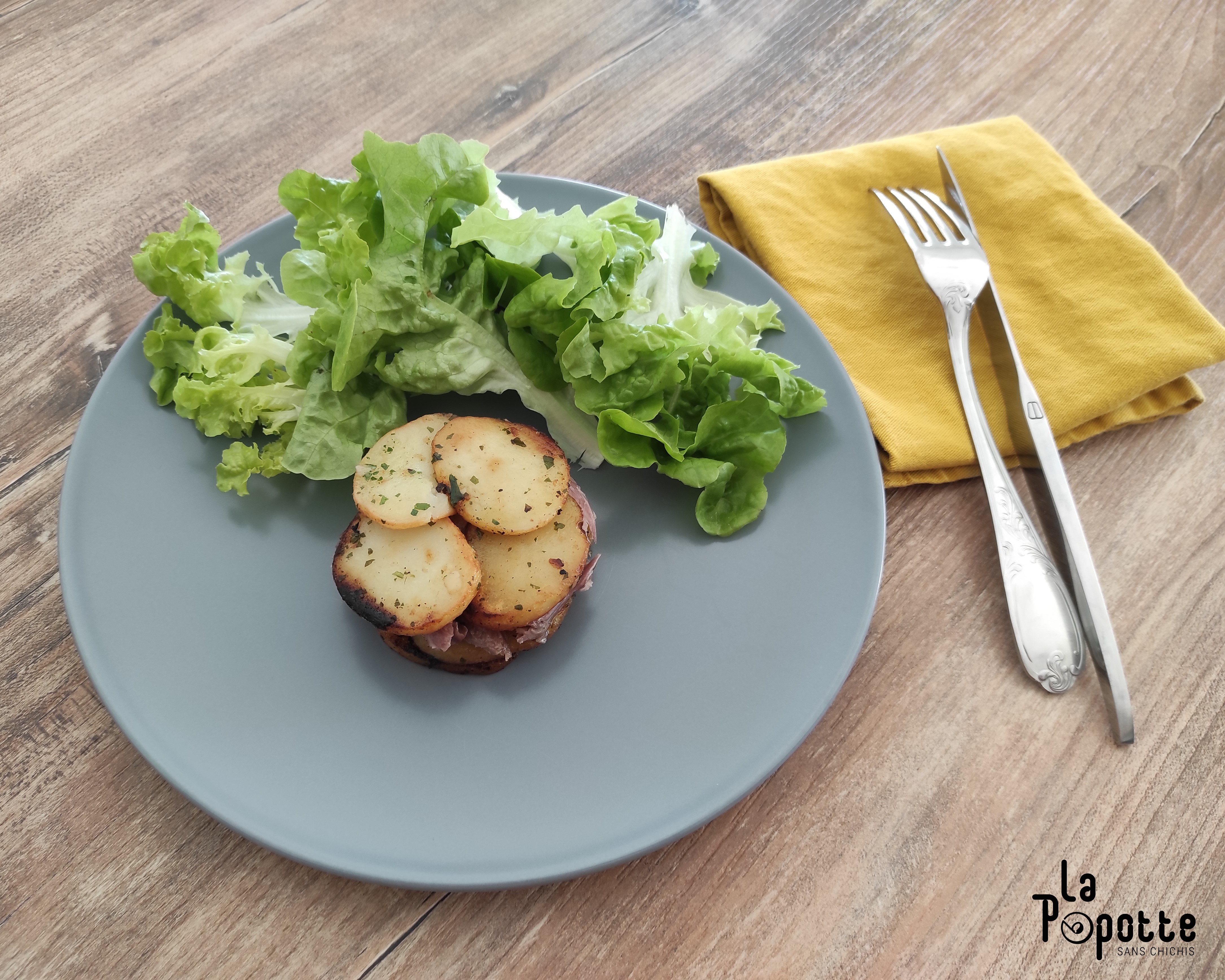 Pomme sablée au canard