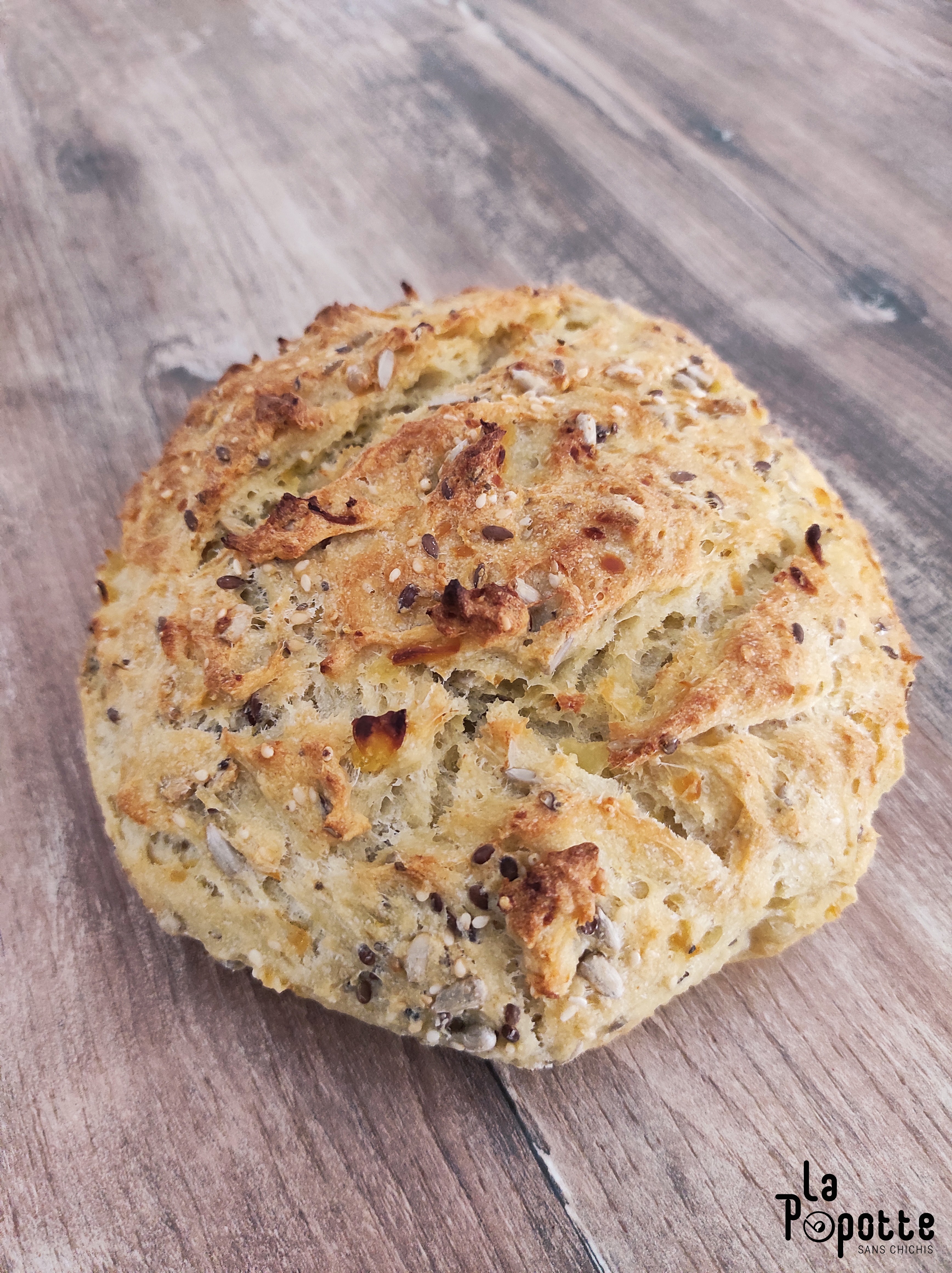 Potato bread aux graines