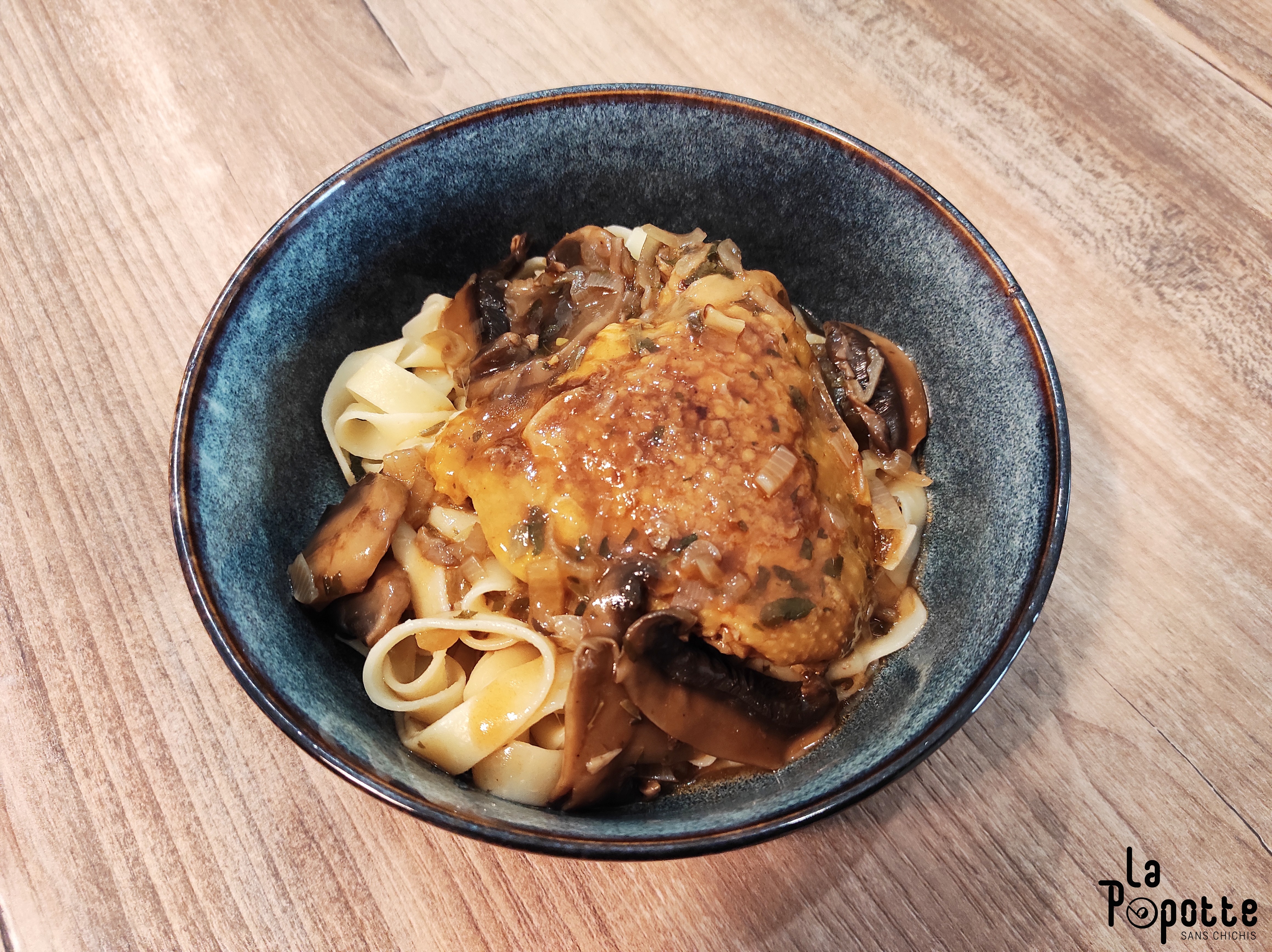Poulet sauce chasseur