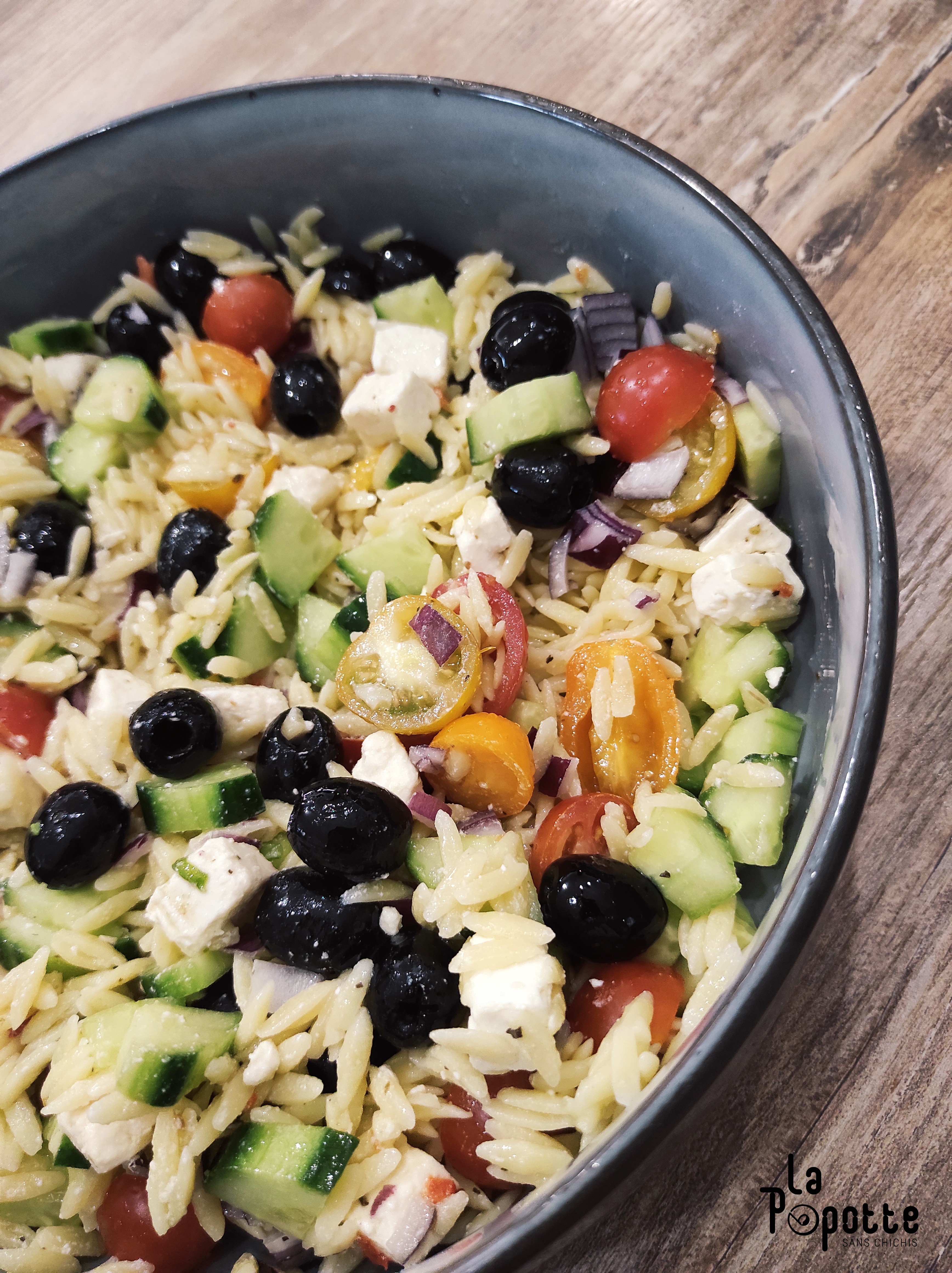 Salade d'orzo à la grecque