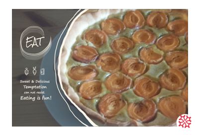Tarte abricot amande pistache