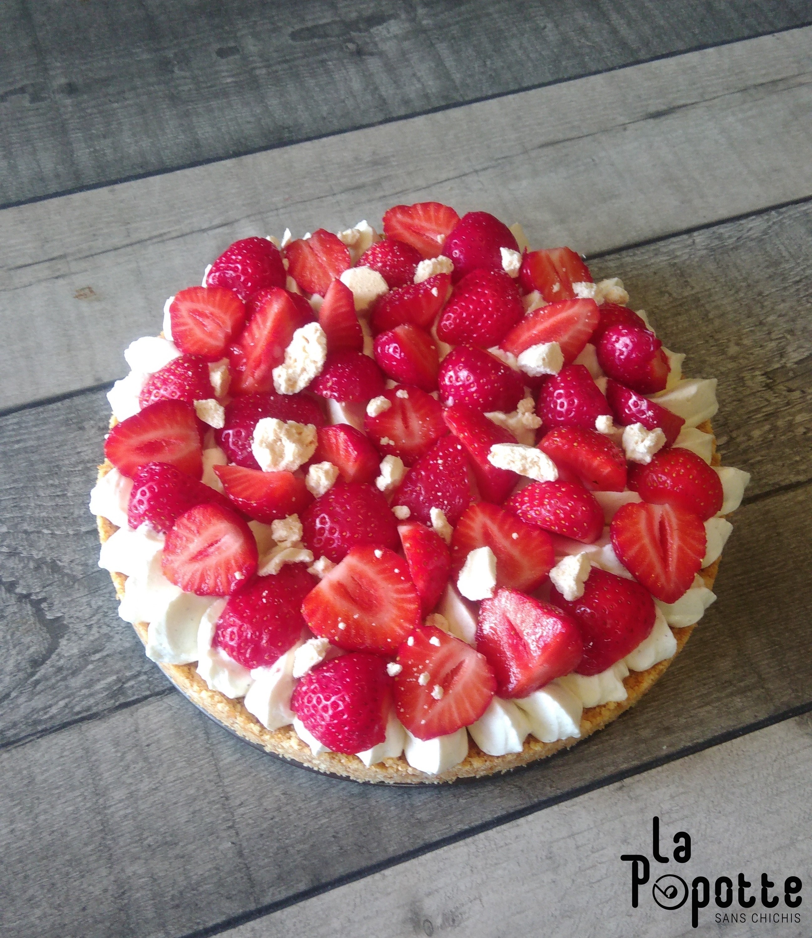 Tarte aux fraises sans cuisson