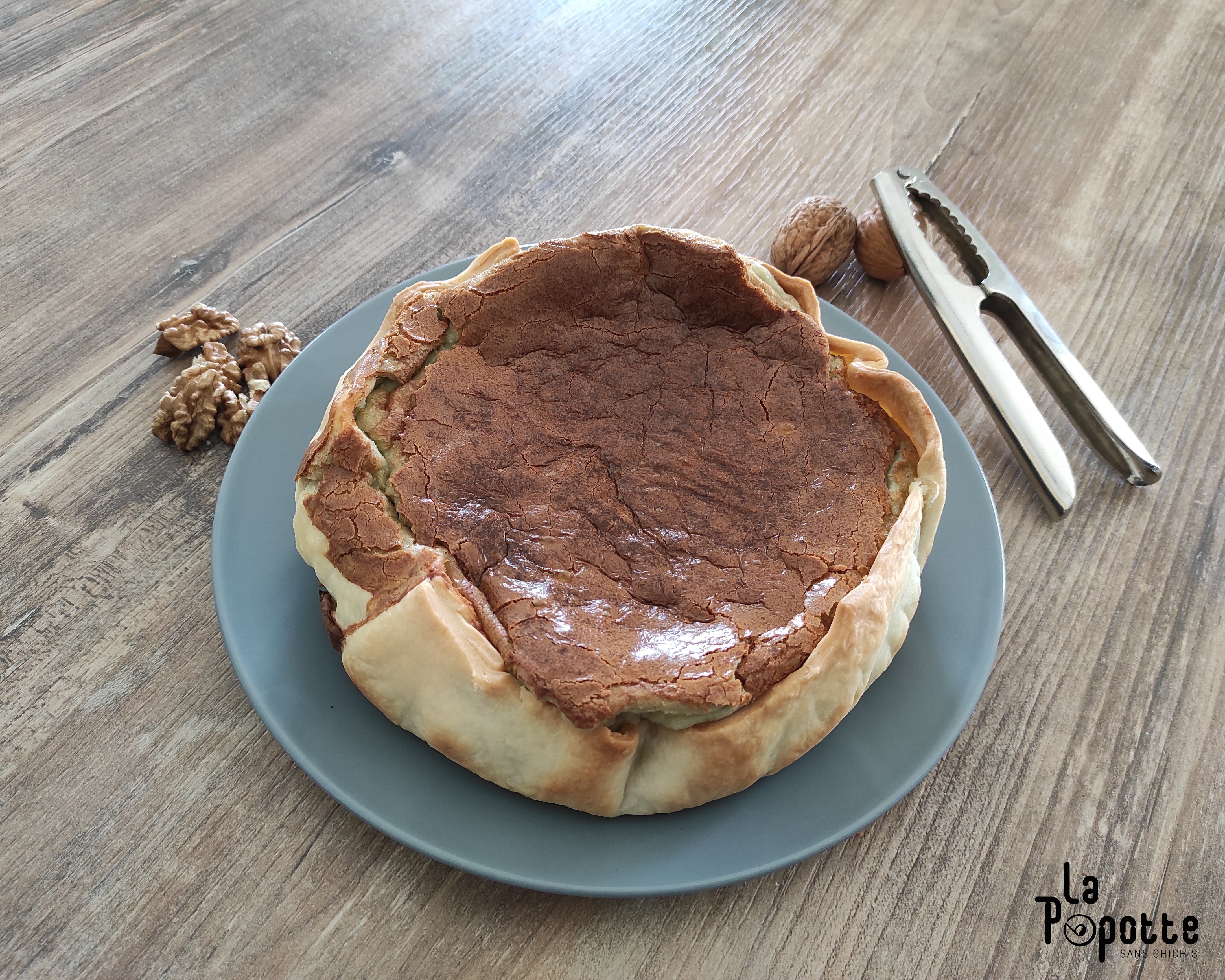 Tarte roquefort et noix