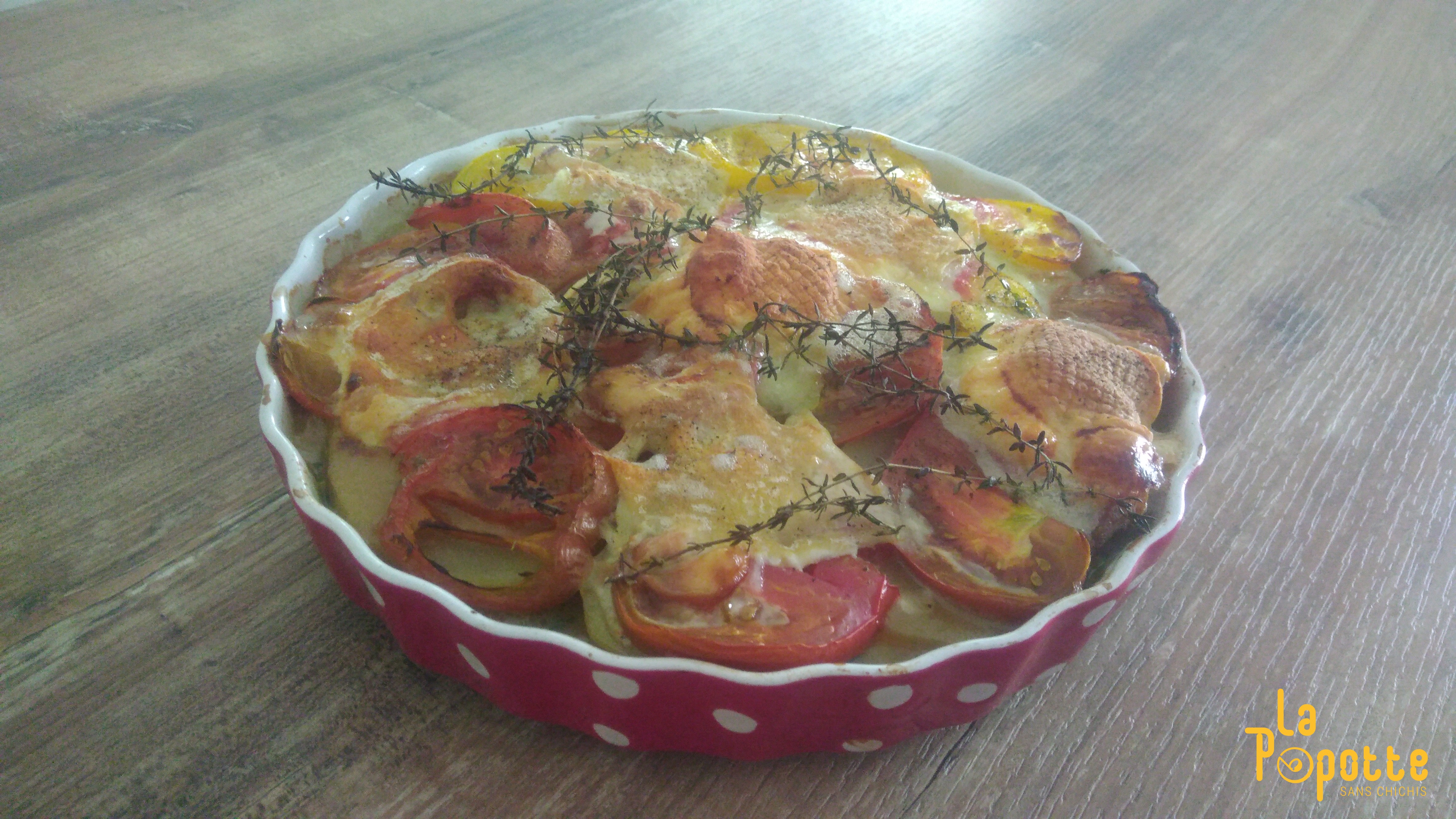 Tian de lègumes au chèvre