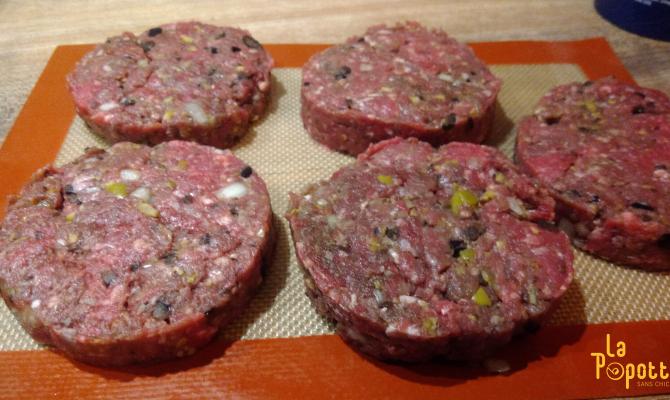 Steak haché aux deux olives...