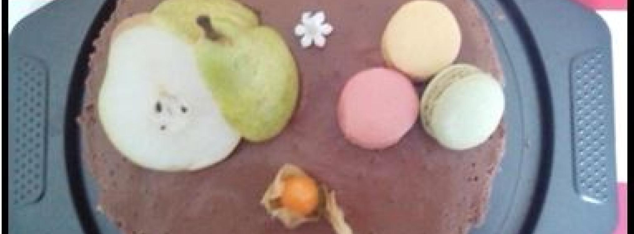 Croustillant poire chocolat et caramel...