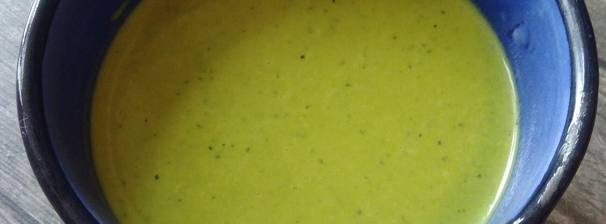 Soupe de petits pois à la menthe fraiche…